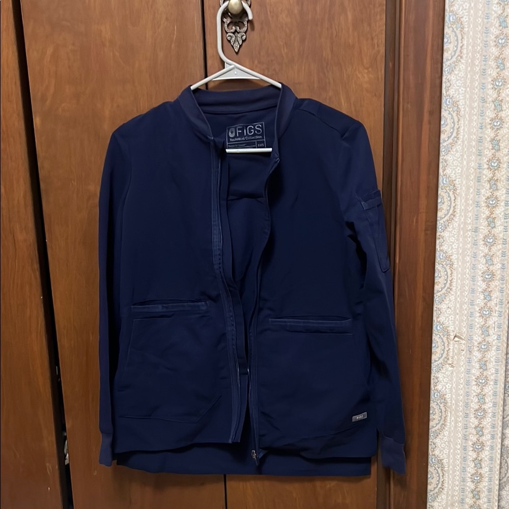 Figs Navy Bomber Jacket